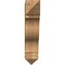 Ekena Millwork Funston Arts & Crafts Rough Sawn Bracket, Western Red Cedar, 6"W x 24"D x 28"H BKT06X24X28FST03RWR - alternate 3